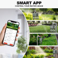 4Zone WiFi RF433 Water Timer Smart Irrigation Timer Water Valve Controller Solar Powered Tuya Smart Life App Auto Watering Timer. 