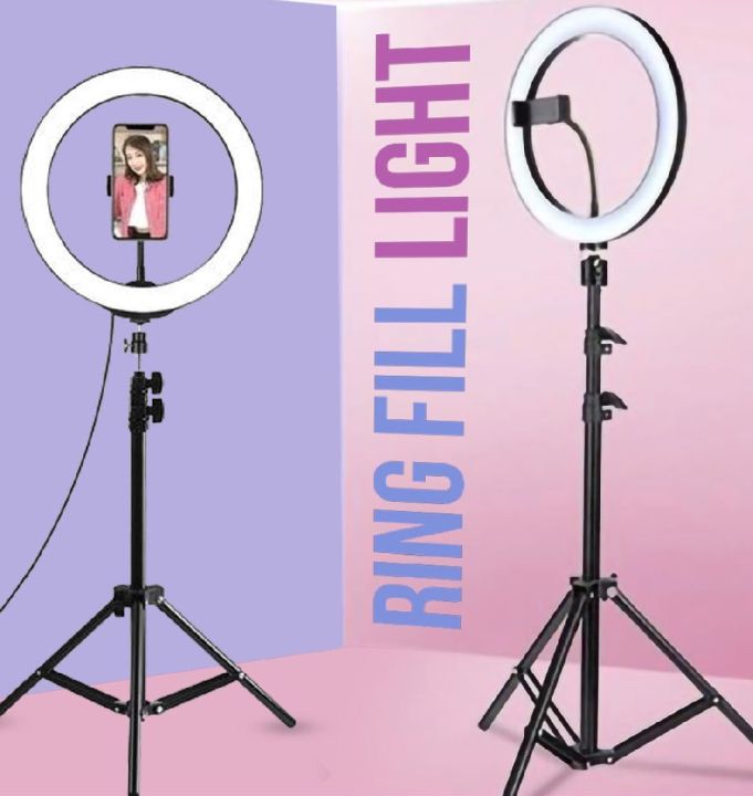 12 Inch LED Ring Light with Adjustable Stand & Phone Holder for Live Streaming, Video Recording, Photography, and Makeup Tutorials