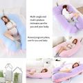 1pc U-shaped Maternity Pillow Waist Support Pillow Core Can Be Disassembled Side Sleeping Pillow Pregnant Pillow Nursing Matern. 