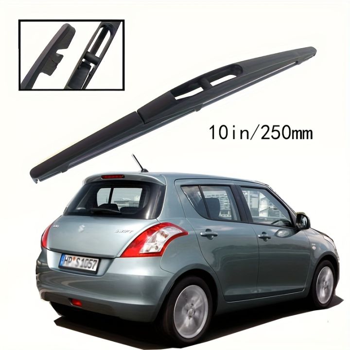 10" Rear Wiper Blade Windshield Windscreen Tailgate Window Rain Brush For Suzuki Swift Hatchback MK2&3 2004 - 2017