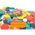 Hot Sale 180Pcs Montessori Kids Wooden 3D Geometric Shape Jigsaw Puzzle Board Set Baby Early Education Toys for Children. 