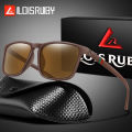 LOISRUBY Polarized Fishing Sunglasses Men Women Travel Angler Driving Cycling Male Eyewear UV400 Square Vintage with Case. 