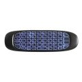 C120 RGB 7 Backlight Fly Air Mouse Gyro Sensor Wireless 2.4G RF Keyboard Remote Control For Gaming Android Smart TV Box. 