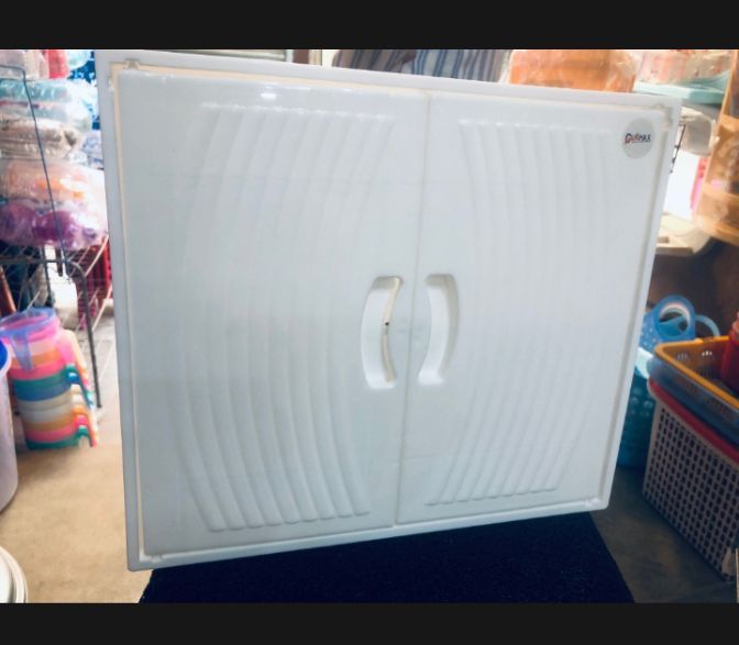 Front storage box cabinet double door bathroom accessories storage box