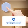 3/6pcs Touch Control Hexagonal LED Wall Light,Honeycomb Lights, Touch Sensitive Wall Lights, Night Lights, Honeycomb Lights. 