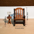 3 Pieces of Miniature Decorative Table and Chair Set, Suitable for Creative and Birthday for Friends.