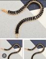 Luxury Baguette Cut Crystal Bracelet for Women - Elegant 18K Gold Plated Tennis Bracelet - Red, Black & Champagne Colors. 