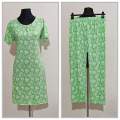 Long Tshirt with Palazzo Set for Women Multicolor Random Design Cotton. 