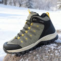 Winter Men's Boots Warm Plush Men's Snow Boots High Quality Winter Non-Slip Sneakers Outdoor Men's Hiking Ankle Boots Work Shoes. 