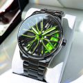 Business Luxury Quartz Watch Car Sport Rim Automatic Movement Round Dial Clock Watches Machinery Men Sport Watch. 
