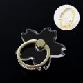 Transparent Sakura Finger Ring Stand Sticker Folding 360 Degree Rotation Cute Clear Ring Holder for iPhone Samsung Xiaomi Huawei. 