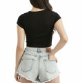 Imported Premium Super Soft Cotton Crop Top T shirt for Stylish Design For Girls And Women. 
