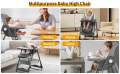 KidsSansar - Foldable Baby Dining Chair with Adjustable Height. 