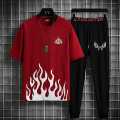 FASHIONABLE SUMMER  ( HAPPY FACE  PTINTED TRACKSUIT+ NIKKAR ) FOR BOYS AND MEN. 