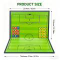 Magnetic Soccer Tactics Board, Foldable Football Coaching Clipboard with Magnets & Pen, Portable Strategy Board for Soccer Train. 