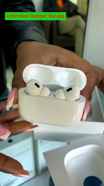 Original Apple AirPods Pro 2nd Generation Dubai Special Edition | True Wireless Bluetooth Earbuds with Active Noise Cancellation (ANC), Deep Bass Premium In-Ear Earphones | Compatible with iPhone, iPad, Android Smartphones | Black & White Wireless Earbuds