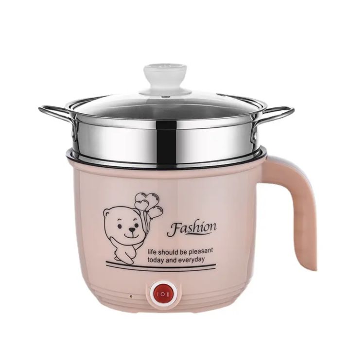 2 In 1 Multifunction Stainless Steel Electric Cooker/Steamer Pot-1.8L