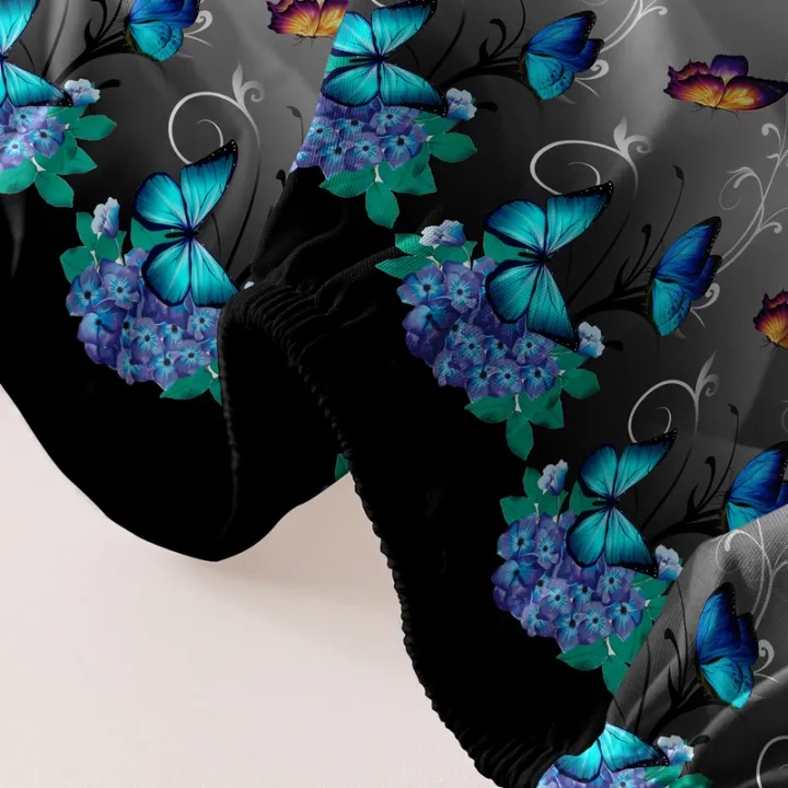 1%20Piece%20of%20Flower%20Flying%20Butterfly%20Dance%20Pattern%20Frosted%20Bedsheet,%20Bedroom%20Printed%20Bedspread,%20Bedding%20(Excluding%20Pillowcases)%20-%20Image%205