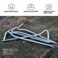 5pcs Camping Tent Stakes, Aluminum Ground Stakes, Hard Metal Tent Pegs, Heavy Duty Steel Yard Camping Stakes Tarp Hooks. 