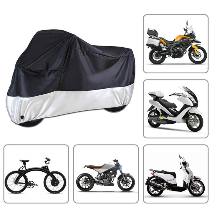 Motorcycle Covers Tarpaulin Cover Cloth Moto Scooter Cover Protector Waterproof Rain Dustproof Bike Bicycle Case Tent