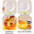 Duck Saucer Step-on Launcher Flying Disc Toy Outdoor Garden Yard Sport Shooting and Catching Learning Toy Summer Outdoor Game. 