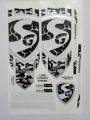 New 3D 2023 SG FULL BLACK Edition Cricket Bat Sticker For Professional Players. 