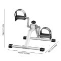 Mini Foldable Foot Pedal Exerciser with Adjustable Resistance Under Desk Bike Stationary Exercise Bike for Home Exercise.
