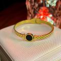 Stainless Steel Branded Clover kara bracelet handcuff for Girls. 
