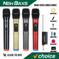 Wireless Microphone Dynamic Handheld Microphones Karaoke Microphone Mic with Rechargeable Receiver for Wedding Party Church Club. 