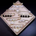 Ainameisi - Women's Metal Leak Proof Brooch Korean Fashion 8-Piece Set Flip Clothing Corset Brooch DIY Accessories. 