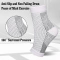1Pair Neuropathy Socks Ankle Protector Anti Fatigue Compression Foot Sleeve Support Brace Socks Exercise Sports Protective Gear. 