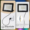 LED RGB Floodlight TUYA Smart Control Spotlight RGBCW WIFI Dimmable Garden Lights IP65 Outdoor Multicolor Landscape Floodlight lightify. 