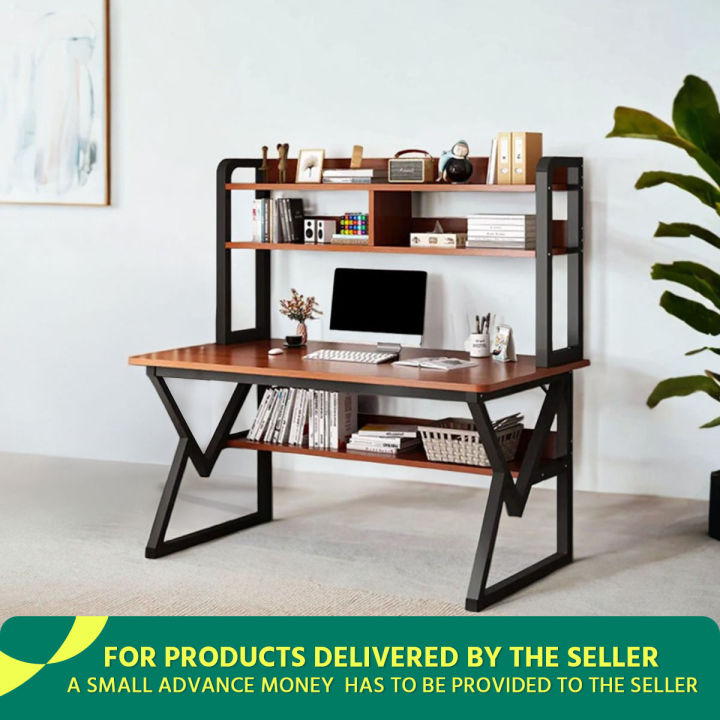 Space-Saving Computer Table with Metal Frame – Ideal for Small Spaces and Home Offices