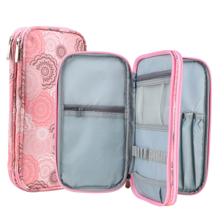New Empty Knitting Needles Storage Bag Waterproof Kit Organizer Crochet Hooks Knitting Bag Sewing Tools Accessories Women 