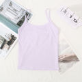 Gentle Protection for Girl No Underwire Camisole Top Young School Children Discreet Comfortable Vest Kids Solid Color Undershirt. 