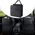 Multi function PU Leather Car Seat Back Storage Bag for Renault Clio Laguna Megane Duster Tissue Cup Holder Garbage Pocket.