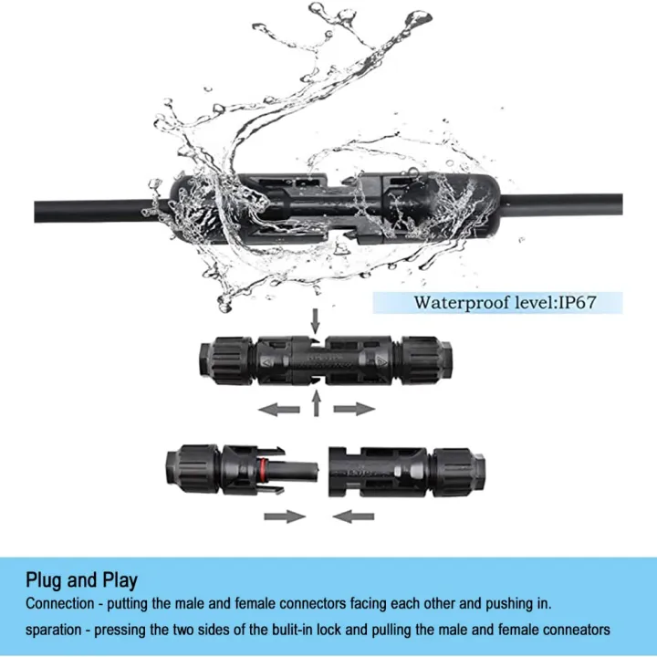 5%20Pairs%20Solar%20Connectors%20Male/Female%20IP67%20Waterproof%20Solar%20Panel%20Cable%20Connectors%20with%20Spanners%20-%20Image%202