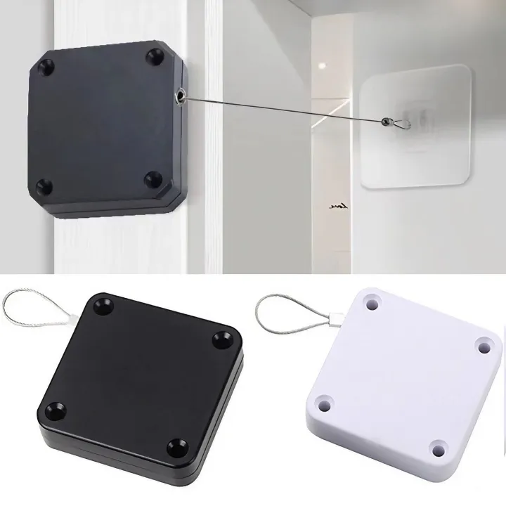 JJYY Punch Free door closer telescopic door device wooden door closed ...