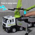 1/32 Concrete Pump Car Fire Truck Model Toy Alloy Body Pull Back Water Spray Engineering Vehicle Models for Children's Day s. 