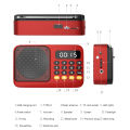 Handheld Rechargeable Digital FM USB TF MP3 Player Portable Radio Music Player Speaker Devices Supplies With LED Display Radio.
