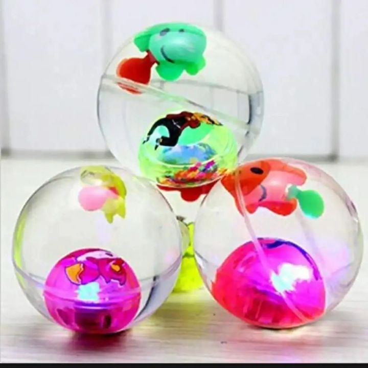 LED Flashing Colour Changing Bunching Ball Super Glitter Water Ball - Multicolor 1pcs