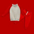 kids's outfit for winters fleece warm and silky. kids tracksuit for boys kids winter clothes trouser + sweat shirt hoodie. 