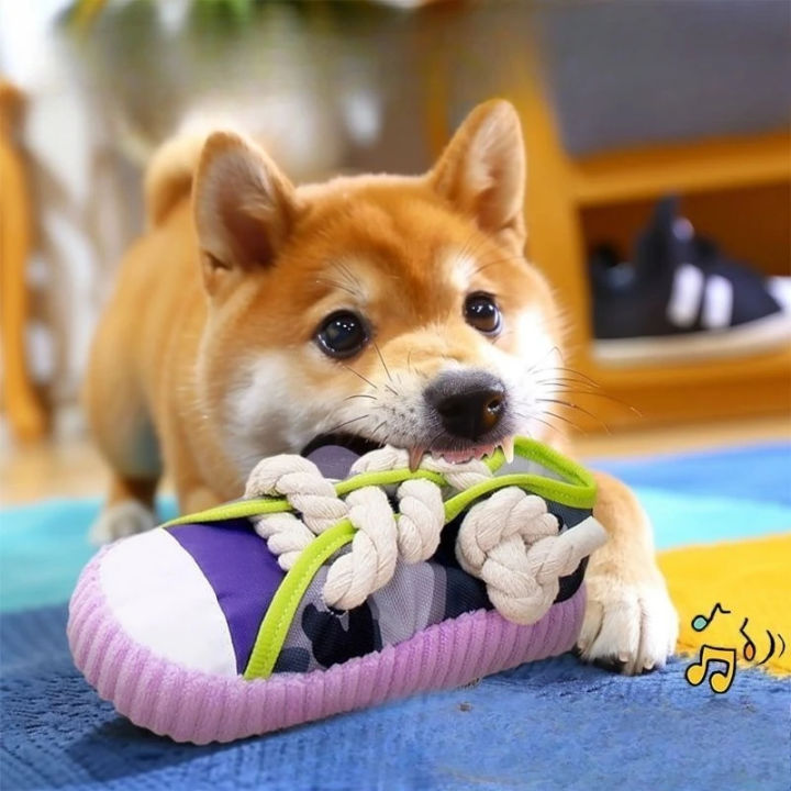 Dog%20Chewing%20Toy%20Squeaky%20Bite%20Resistant%20Puppy%20Chew%20Toy%20Teeth%20Grinding%20Canvas%20Shoes%20Knot%20Cotton%20Rope%20Dog%20Molar%20Chew%20Toy%20Supplies%20-%20Image%203