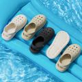 Men's and women's universal EVA anti-slip thick-soled breathable one-piece slippers, lightweight indoor and outdoor slippers. 