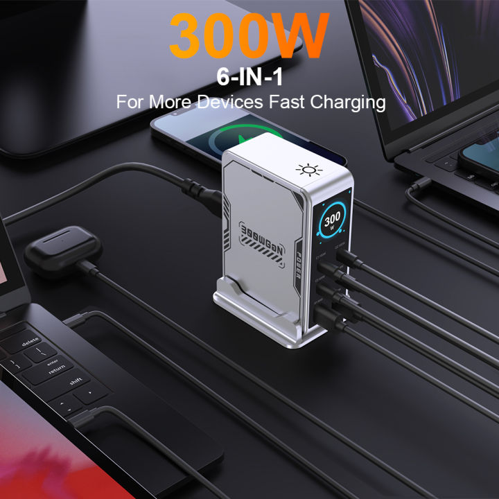 Ubigbuy%20300W%20GaN%20Charger%20PPS%20PD%20100W%20USB%20Type%20C%206-Port%20Digital%20Display%20Desktop%20Fast%20Charging%20Station%20for%20MacBook%20iPhone%20%20-%20Image%204
