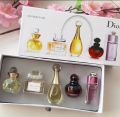 Dior mini perfume set of 5 gift box premium quality long lasting fragrance. 