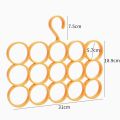 15 Holes Scarf Hanger, Multiple Purpose Space Saving hangers for Clothes, Scarf Shawl Belt Wardrobe Storage Holder Display Rack. 