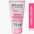 Body care 24h moisture extra rich hand cream in 75 ml. 