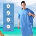 Adult men hooded bath towel microfiber Quick drying beach bathrobe Cape surf poncho for outdoor sandbeach from China.