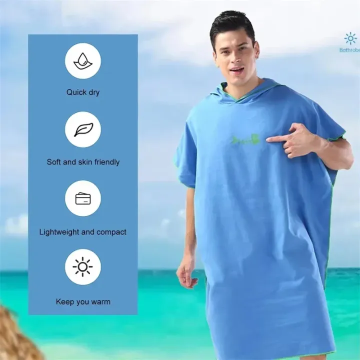 Microfiber%20Hooded%20Towel%20Men%20Women%20for%20Swim%20Beach%20Travel%20Quick%20Dry%20Changing%20Robe%20Cape%20Bath%20Towel%20Bathrobe%20Surf%20Poncho%20Sauna%20Play%20-%20Image%202